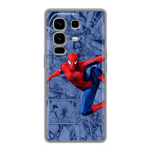 Силиконовый Чехол для Infinix Note 50 Pro Plus (Человек Паук)