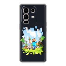 Чохол Майнкрафт на Infinix Note 50 Pro Plus (AlphaPrint) Minecraft (персонажі Minecraft)