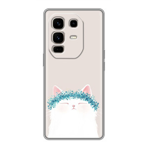 Чехол на тематику: Коты для Infinix Note 50 Pro Plus – Белый котик