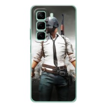 Силиконовый чехол с картинкой "Герой Pubg" на Infinix Note 50 Pro Plus (Пабг)