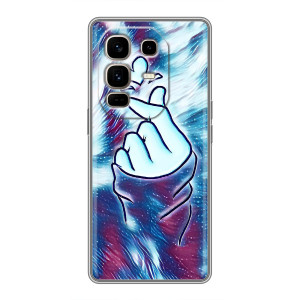 Чохол з принтом для Infinix Note 50 Pro Plus (AlphaPrint - Знак сердечка)