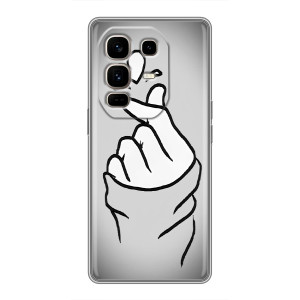 Чохол з принтом для Infinix Note 50 Pro Plus (AlphaPrint - Знак сердечка)