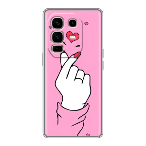Чохол з принтом для Infinix Note 50 Pro Plus (AlphaPrint - Знак сердечка)