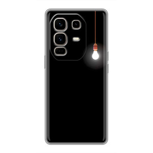 Чохол з картинками на чорному фоні для Infinix Note 50 Pro Plus – Лампочка