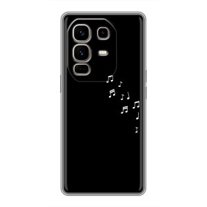 Чохол з картинками на чорному фоні для Infinix Note 50 Pro Plus – Ноти