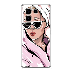 Чохол з картинкою Модні Дівчата Infinix Note 50 Pro Plus – Дівчина в халаті