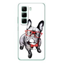 Бампер для Infinix Note 50 Pro Plus с картинкой "Песики" (В очках)