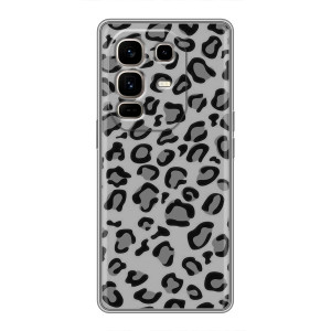 Чехол с леопардовым принтом на Infinix Note 50 Pro Plus – Темный леопрад