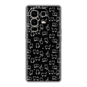 Чохол з принтом для Infinix Note 50 Pro Plus (AlphaPrint) Модні коти