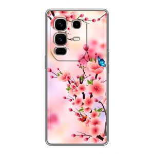 Чохол з картинкою Сакури на Infinix Note 50 Pro Plus – Метелики на сакурі