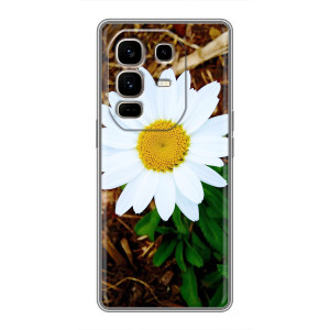 Чехол с ромашками на Infinix Note 50 Pro Plus – Белая ромашка