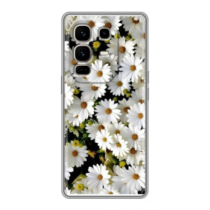Чехол с ромашками на Infinix Note 50 Pro Plus – Рамка в ромашках