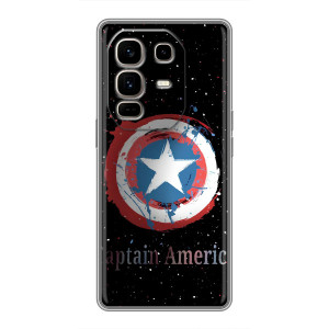 Чехол с Щитом Капитана Америки на Infinix Note 50 Pro Plus – Щит Капитана