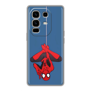 Чехол Супергерой Человека Паука на Infinix Note 50 Pro Plus – На паутине