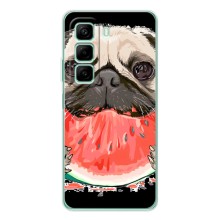 Чехол (ТПУ) Милые собачки для Infinix Note 50 Pro Plus (Смешной Мопс)