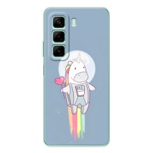 Чехол Unicorn на Infinix Note 50 Pro Plus – Единорог космонавт