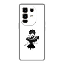 Чехлы Венсдей на Infinix Note 50 Pro Plus Уэнсдей (AlphaPrint) (танец Уэнздей)