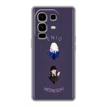 Чехлы Венсдей на Infinix Note 50 Pro Plus Уэнсдей (AlphaPrint) (Уэнздей и подруга)