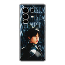 Чехлы Венсдей на Infinix Note 50 Pro Plus Уэнсдей (AlphaPrint) (Уэнздей кошка)