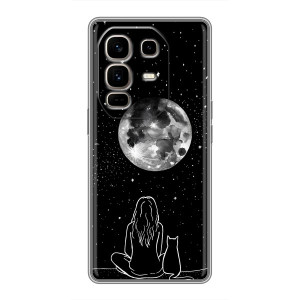 Чехол с рисунком кот на Infinix Note 50 Pro Plus