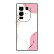 Чехол цветочный дизайн для Infinix Note 50 Pro Plus – Розовый фон