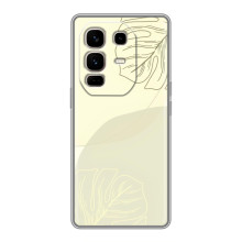 Чехол цветочный дизайн для Infinix Note 50 Pro Plus – Зелёный фон