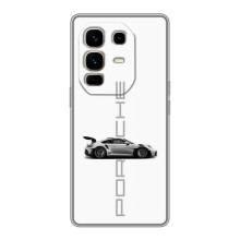 Чохол з авто Порше для Infinix Note 50 Pro Plus – білий порше