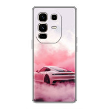 Чохол з авто Порше для Infinix Note 50 Pro Plus – Рожевий Порше