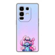 Чехол с рисунком Стич для Infinix Note 50 Pro Plus – Энджл и Стич