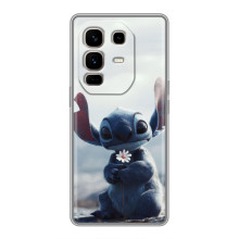 Чехол с рисунком Стич для Infinix Note 50 Pro Plus – Стич с цветочком