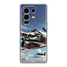 Чехол с мемом Тралалело тралала на Infinix Note 50 Pro Plus (Бомбардиро крокодило)