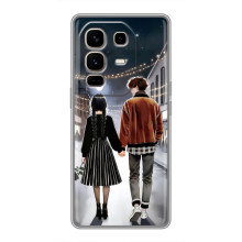 Чехол с дизайном Венздей 2 на Infinix Note 50 Pro Plus – Уэнсдей и Тайлер