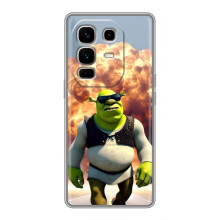 Печатный чехол с принтом Шрек для Infinix Note 50 Pro Plus – Стильный Шрек
