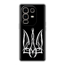 Чохол з українським гербом на Infinix Note 50 Pro Plus – Герб на чорному