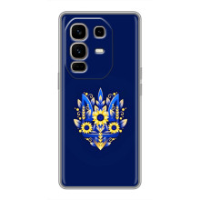 Чохол з українським гербом на Infinix Note 50 Pro Plus – Квітчастий гирб