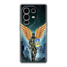 Чохол з українським воїном на Infinix Note 50 Pro Plus – Крилатий воїн