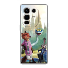 Чохол Зоотрополіс на Infinix Note 50 Pro Plus – Нік Джуді і змія