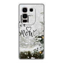 Новорічні, Святкові Чохли для Infinix Note 50 Pro Plus - 2024 год (Let it snow)