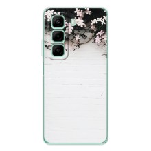 Чехлы с тематикой "ЦВЕТЫ" на Infinix Note 50 Pro Plus – Цветы на стене