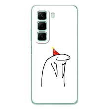 Прикольные Чехлы с принтом "интернет мэмы" для Infinix Note 50 Pro Plus – Радостная мордочка