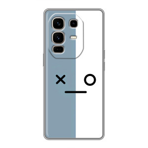 Силиконовые Чехлы (смешные стикеры) для Infinix Note 50 Pro Plus – Серо-белый