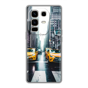 Силиконовый бампер (Работники) на Infinix Note 50 Pro Plus – Такси