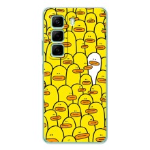 Силиконовый бампер с картинкой животных для Infinix Note 50 Pro Plus (Особенный)