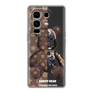 Силиконовый чехол для Infinix Note 50 Pro Plus – Медмедь Луи Виттон