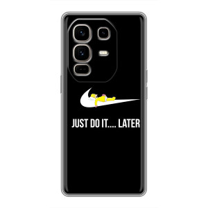 Силиконовый Чехол на Infinix Note 50 Pro Plus с картинкой Nike – Later