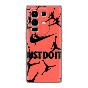 Силиконовый Чехол Nike Air Jordan на Ноут 50 Про Плюс – Just Do It