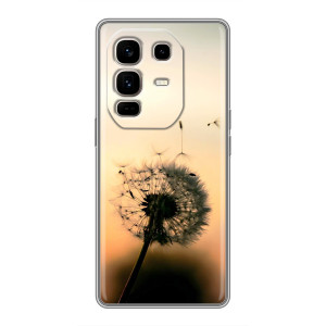 Силиконовый Чехол с одуванчиками на Infinix Note 50 Pro Plus – Роздумаханый одуванчик