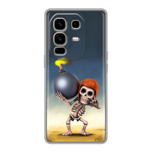 Чохол з героями Клеш Рояль для Infinix Note 50 Pro Plus – Скелет із бомбою
