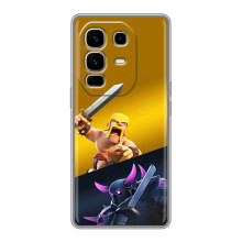 Чохол з героями Клеш Рояль для Infinix Note 50 Pro Plus – Варвар проти Пекка