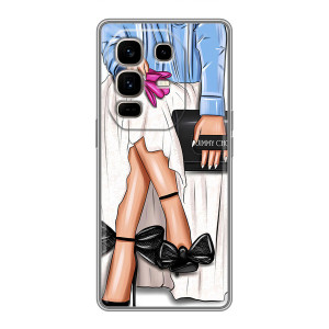 Силиконовый Чехол на Infinix Note 50 Pro Plus с картинкой Стильных Девушек – Мода